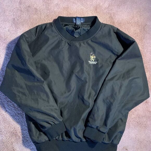 Vantage Other - Vantage Waubeeka Golf Links Black Windshirt Pullover V-Neck Men Small